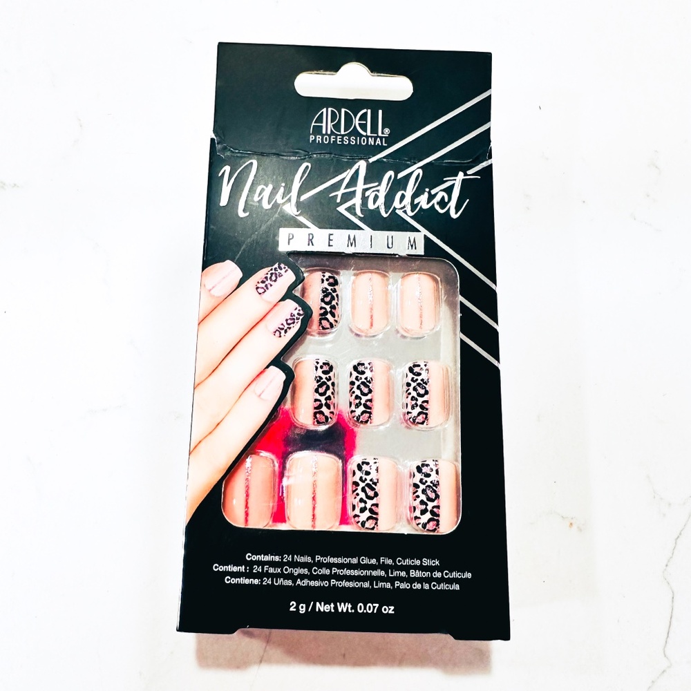 NEW Ardell Professional Nail Addict Premium Leopard Cheetah Press On Nails